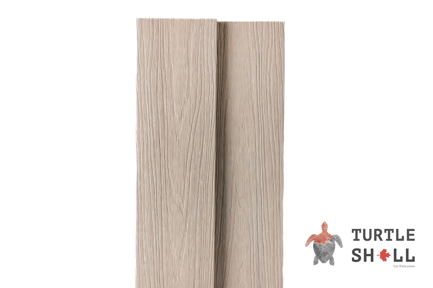 Террасная доска из ДПК Turtle Shell, Round, French Oak, Co-Extrusion (Dual)