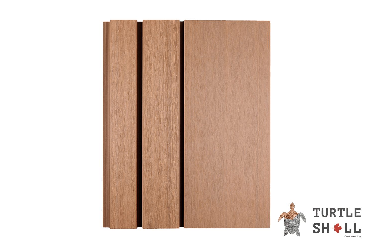 Фасадная (стеновая) реечная панель из дпк Wall Panels Middle Lines, Siberian Pine, Co-Extrusion