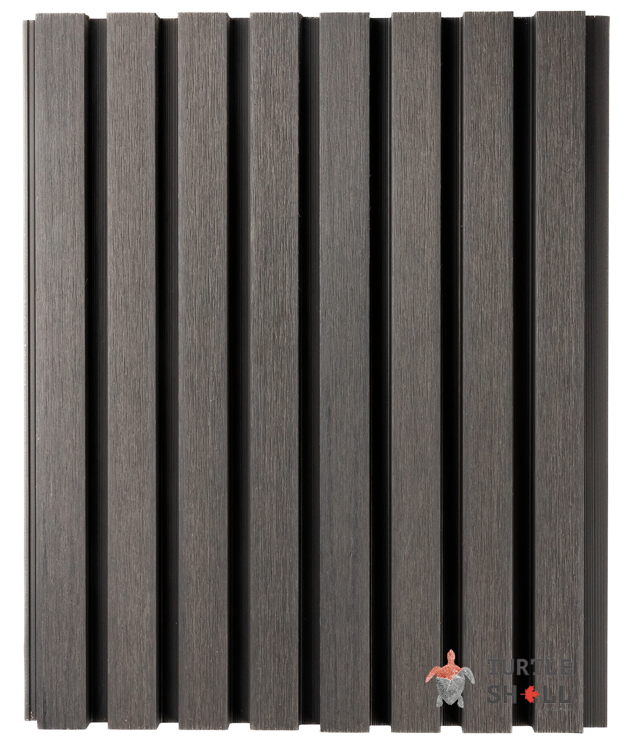 Реечная панель ДПК Turtle Shell Middle Lines, Faroese Smokewood, Co-Extrusion