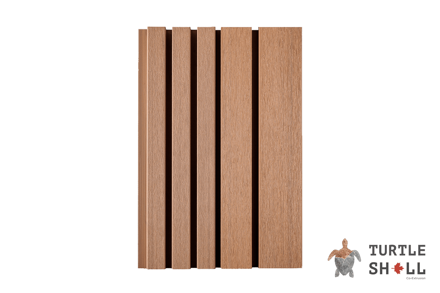 Фасадная (стеновая) реечная панель из дпк Wall Panels Middle Lines, Siberian Pine, Co-Extrusion