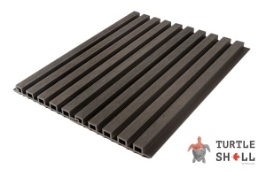 Реечная панель ДПК Narrow Lines, Faroese Smokewood (черная)