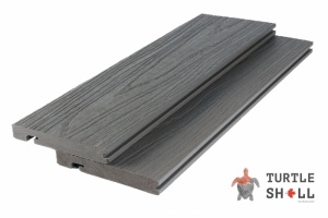 Завершающая доска Turtle Shell Bullnose, Scottish Slatewood, Co-Extrusion — Black Deck